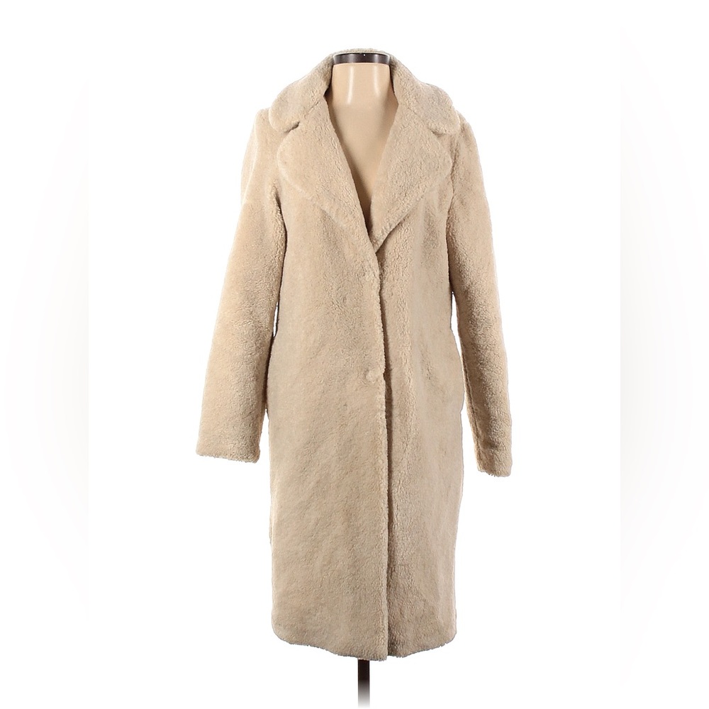 Rachel Zoe Long Teddy Cream Coat